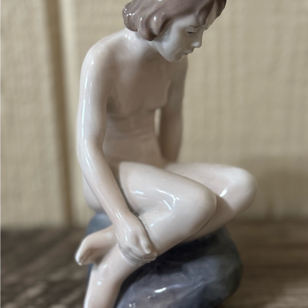 Girl on Rock Royal Copenhagen Figurine